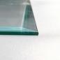 Preview: Glasbodenplatte mit Halbkreis 100x120cm