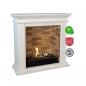 Preview: Ethanol fireplace Xaralyn Cadiz Stone White with decor