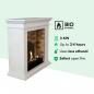 Preview: Ethanol fireplace Xaralyn Cadiz Stone White with medaillon