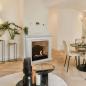 Preview: Ethanol fireplace Xaralyn Cadiz Stone White with medaillon