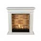 Preview: Ethanol fireplace Xaralyn Cadiz Stone White with decor polished