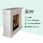 Preview: Ethanol fireplace Xaralyn Kos Stone white with Medaillon