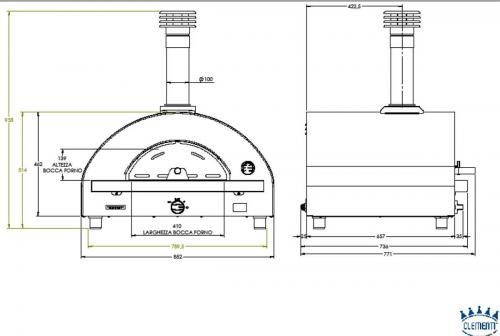 Clementi Gas-Pizzaofen Remida Plus