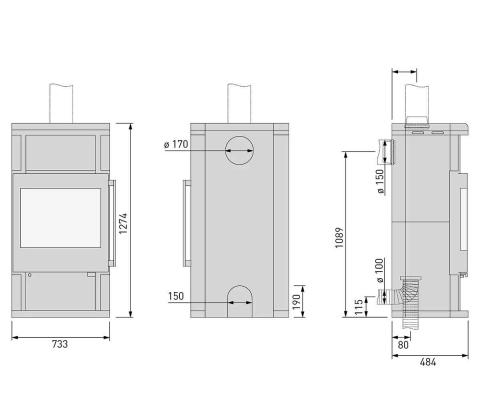 Preview: Kaminofen Skantherm Ator Panorama PLus