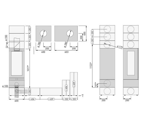 Kaminofen Skantherm Elements 400 Front