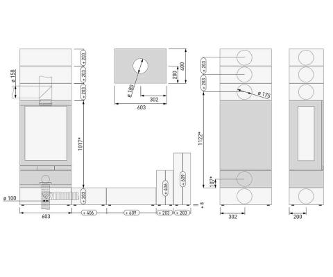 Kaminofen Skantherm Elements 603 Front