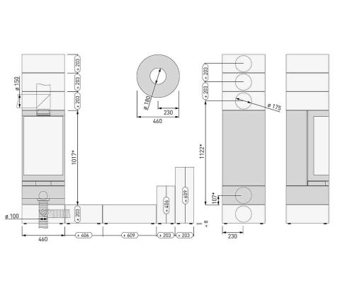 Kaminofen Skantherm Elements Rund