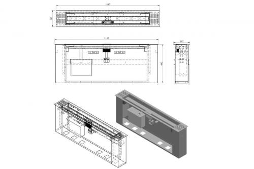 Preview: Trimline Fires outdoor built-in gas fire 100g