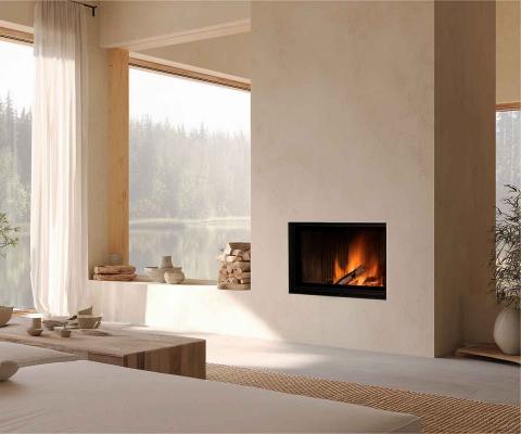 Preview: Brunner fireplace BKH 5.0 Flach 42-66 ST green