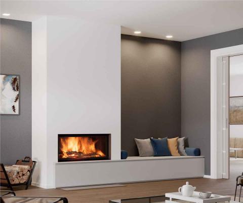 Preview: Brunner fireplace BKH 5.0 Flach 42-98- ST green
