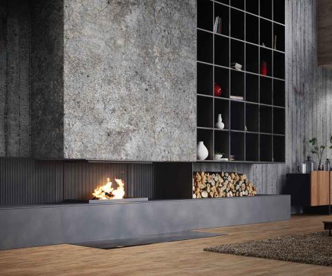 Brunner open fireplace Panorama Urfeuer® 50/44/88/44