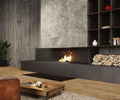 Brunner open fireplace Panorama Urfeuer® 50/44/88/44