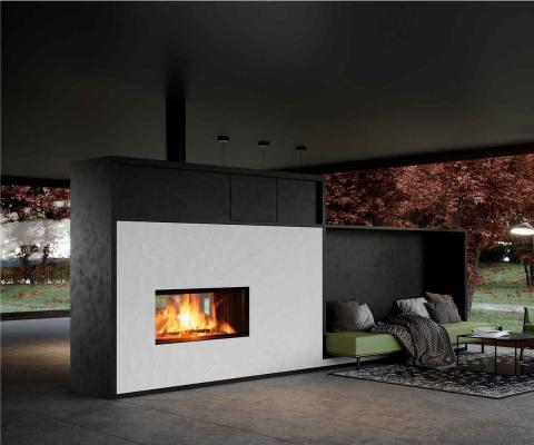 Preview: Brunner fireplace BKH 5.0 Tunnel 42-98 ST green