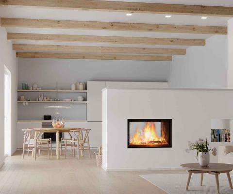 Preview: Brunner fireplace BKH 5.0 Tunnel 50-82 ST green