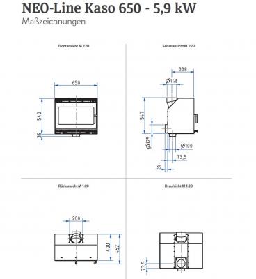 Kaminkassette Kaso 650 von Camina-Schmid