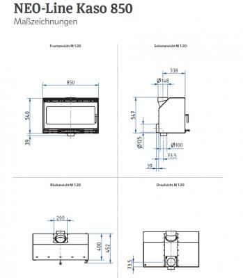 Kaminkassette Kaso 850 von Camina-Schmid