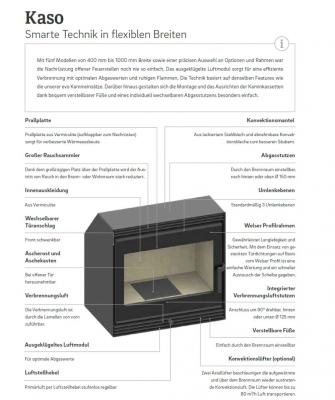 fireplace cassette Kaso 550 from Camina-Schmid
