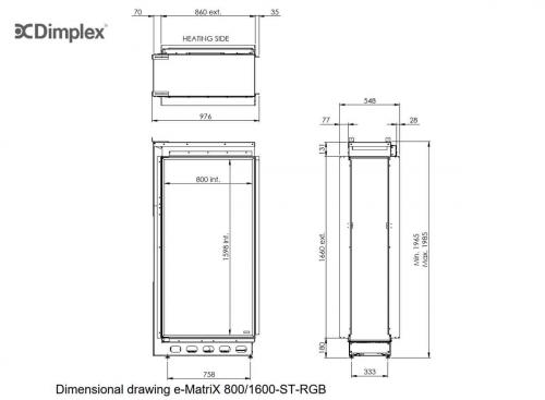 Elektrokamin Dimplex e-MatriX 800/1600 ST