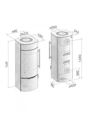 Preview: stove Drooff Andalo 3 W M