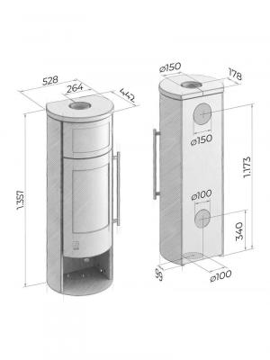 stove Drooff Aprica 2 Cook stone