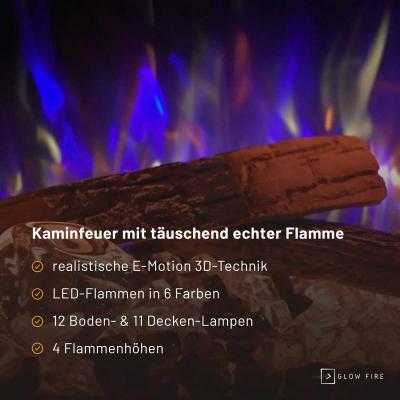 Glow Fire Elektrokamin Curie 3D