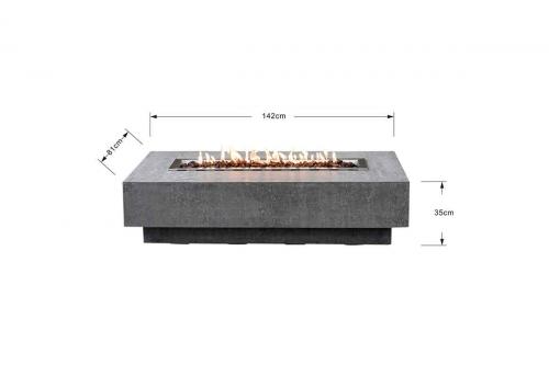 Elementi gas fire pit Hampton