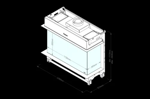 Faber Gaskamin Matrix 1050-650-3