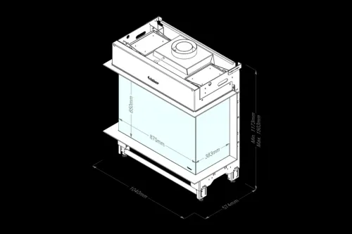 Faber gas fireplace Matrix 800-650-3