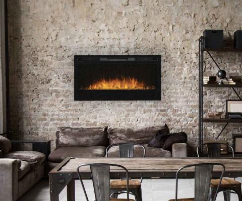 Preview: Elektro-Wandkamin Glammfire Luminous