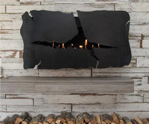Glammfire bioethanol wall mounted fireplace Apollo IV