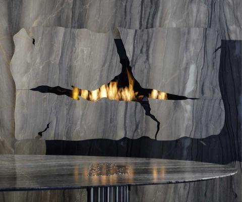 Glammfire bioethanol wall mounted fireplace Apollo IV