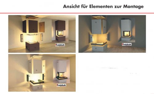 Hajduk Fireplace Set IMPERIAL MEDIUM with Smart 2P(L)XTh
