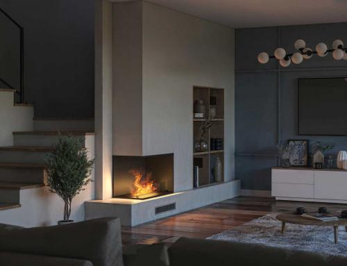 Elektro-Einbaukamin Invapo Corner 800 von Infire