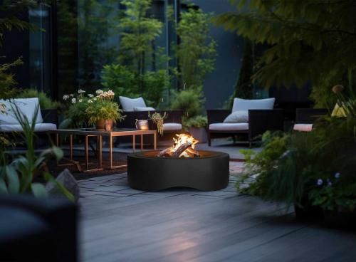 Infire Feuerstelle Black Round 1000