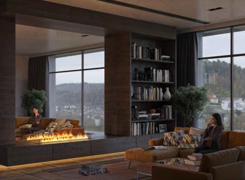 Preview: Automatik Bioethanol-Einbaubrenner Burner 1500 Basic Etronic von Infire