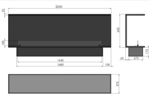 Preview: Automatik Bioethanol-Einbaukamin Inside C2000 Etronic von Infire