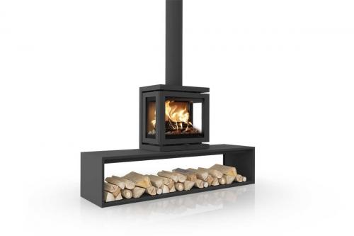 Dik Geurts Kaminofen Vidar Triple Small Straight plateau
