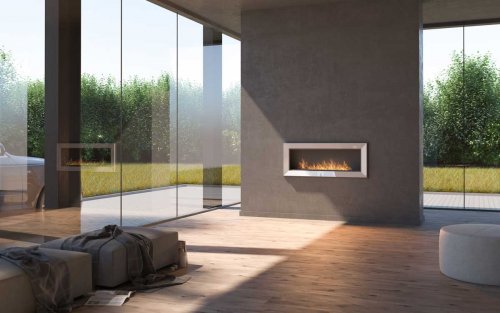 Bioethanol-Wandkamin Frame 1200 von Simplefire