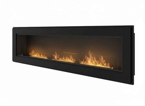 Bioethanol-Wandkamin Frame 1800 von Simplefire mattschwarz