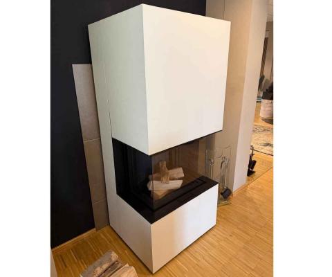 Preview: Kaminofen Ares Lager in weiß von Spartherm Living Fire