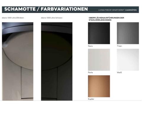 Preview: Living Fire Farben von Spartherm