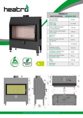 Hajduk Fireplace Heatro 81
