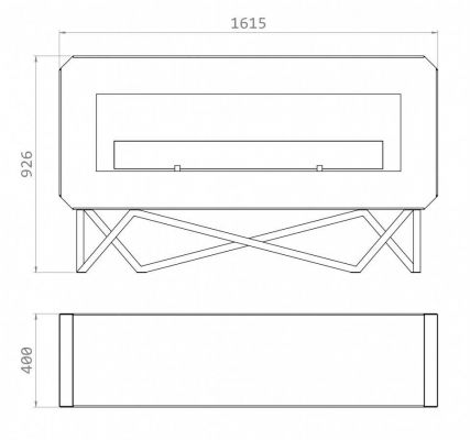 Glammfire Bioethanolkamin Urban-Automatik