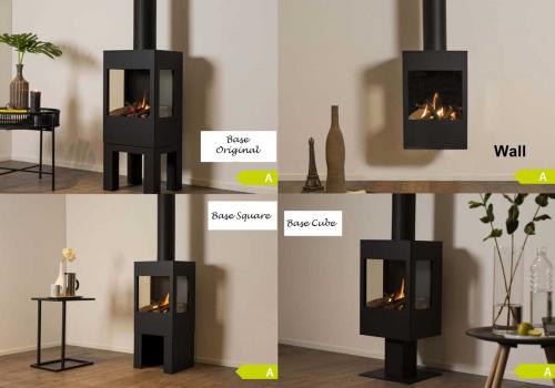 Wanders Gas-Kaminofen Onyx