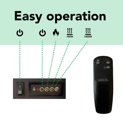 Electric fireplace Xaralyn Kos Lucius