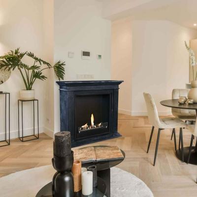 Ethanol fireplace Xaralyn Cadiz Stone Anthracite