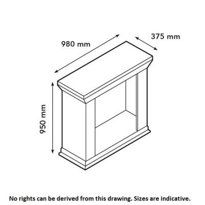 Ethanol fireplace Xaralyn Cadiz Stone White Classic