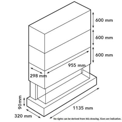 Xaralyn Elektrowandkamin Disegno XL90