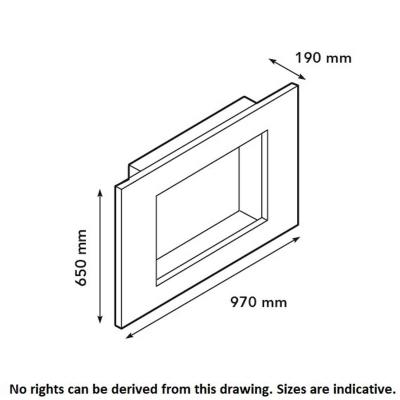 Xaralyn wall mounted ethanol fireplace Goya