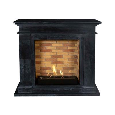 Ethanol fireplace Xaralyn Kos Stone Anthracite with stone decor